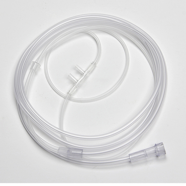 Nasal Oxygen Cannula with Plastic Dipping Nostril 
