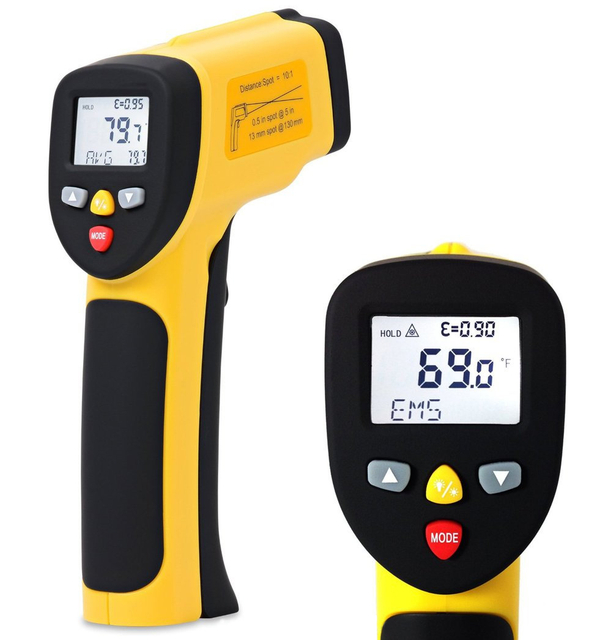 Infrared Thermometer with Dual Laser Targeting